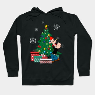 Popeye Around The Christmas Tree Hoodie